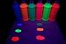 Assorted Blacklight Reactive Fluorescent Tempera Paints, 6 Pack 16oz