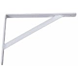 White HD Steel Shelf Bracket, 19-1/2'' Deep x 13'' High