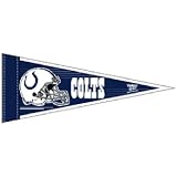 Indianapolis Colts Official Logo Pennant Button Bumper Sticker Set