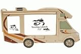 Decorative Horizontal Class C Motorhome Travel Camper Trailer RV Theme Photo Picture Frame 2X3 and 5X3.5