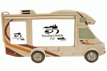 Decorative Horizontal Class C Motorhome Travel Camper Trailer RV Theme Photo Picture Frame 2X3 and 5X3.5