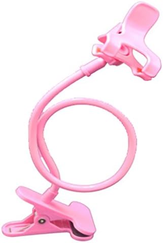 Cyber Digital Universal Cell Phone Clip Holder Lazy Bracket Flexible Long Arms for iPhone 6 plus/6/5s//5/4S/4, GPS Devices Pink