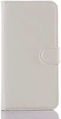 ZTE Axon Pro Case, Cafeleo PU Leather Wallet Case with Card Slots Cash Compartment for ZTE Axon Lux(with the fingerprint type) (White)
