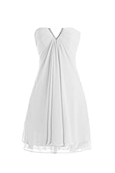 Material: Chiffon 
Occasion: Party Dress  
Dress Length: Cocktail  Short  
Waistline: Natural Waistline  
Embellishments: Beaded  Built-in Bra  
Size Category: Adult 
Dry Clean