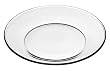 Libbey Moderno 7-1/2-Inch Glass Salad/Dessert Plate, Box of 12, Clear