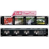 Marshall Four 3.5 LCD HDSDI/SDI Monitor Rack Mount Panel Set with Advanced Definition 4:3 LCD Displays