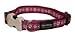 Red Dingo Designer Dog Collar, Large, Daisy Chain Purple