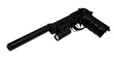 400 FPS KJW Semi Automatic M9 SOCOM Tactical High-Powered Gas Blowback Pistol w/ Barrel Extension