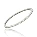 Jewelry : Sterling Silver Diamond cz Channel Set Bangle
