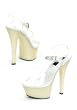 Women's 6 Inch Heel Glow In The Dark Sandal With 2 Inch Platform And Ankle Strap