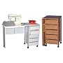 Hideaway Mobile Desk And Craft Table-White