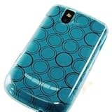 TPU Rubber Skin Case for Blackberry Bold 9000, Clear Sky Blue Concentric Ci ....