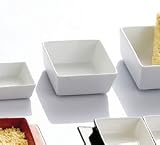 White Fortune 3 1/2 Square China Tasting Bowl 48/CS