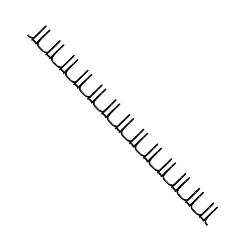 TruBind 1-Inch 2:1 Black Twin Loop Binding Wires, Quantity 100 (EW21L01-BK)