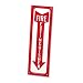 Fire Extinguisher Locator Sign with Arrow, 4 x 13, Red/White (AVT83501) Category: Sig...