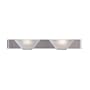 Minka Lavery Sunrise 5732-84 Small Glass 2 Light 200w (3"H x 24"W) Vanity Lighting in Brushed Nickel