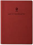 Burgundy Embossed Let it Marinate Leather Journal - Lined