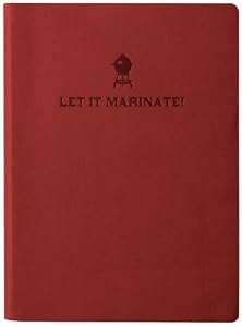 Burgundy Embossed Let it Marinate Leather Journal - Lined