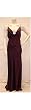 Nicole Miller Plum Silk Cross Back Gown