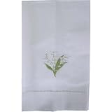 Lavender or Lily of the Valley Hemstitched Fingertip towel, Lily of the Valley 3 Pack