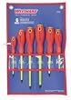 Westward 1YXN5 Insulated Combo Screwdriver Set, 6 Pc