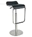 LEM Piston Stool Chair-Black Leather