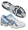 ASICS GEL-Ignites 2 Netball Trainers -White/Silver/Lobelia - UK Size 4