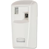 Rubbermaid Commercial 1793532 Microburst 3000 Aerosol Odor Control LCD Dispenser, White, 3.25" Width x 6.63" Height