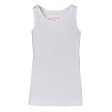 Girls' Mossimo Trim Tank - Solid White