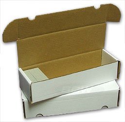 BCW 660 Count- Corrugated Cardboard Storage Box - Baseball, Football, Basketball, Hockey, Nascar, Sportscards, Gaming & Trading Cards Collecting Supplies
