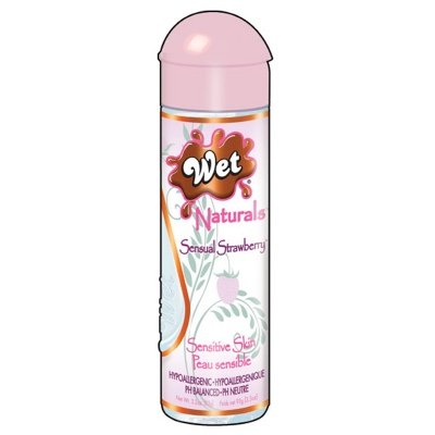 Wet Naturals Enriched Body Glide, Strawberry Flavored, 3.3-Ounce Bottle