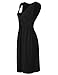 Anca Demi Women's V-Neck Sleeveless Fit And Flare Ruched Waist Skater Dress Plus