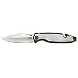 SOG Boot Camp Mini Satin Folding Knife, Black