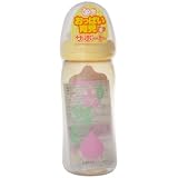 ピジョン 母乳実感哺乳びんプラスチック240ml リーフ柄