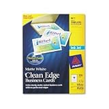 Avery 8871 Clean edge ink jet business cards, 2 x 3-1/2, white, 200/pk