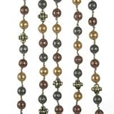Kurt Adler 6' Gold, Green and Tan Beaded Garland
