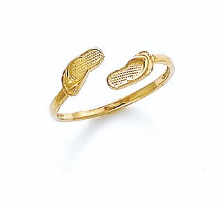 14K FLIP FLOP TOE RING - GH24288