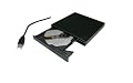Matt Black USB 2.0 External CD Burner For Toshiba Mini NB305-N410WH NB205-N325WH NB205-N313/P, Gateway LT2108u LT2118u LT2106u LT2120u LT2110u, Lenovo S10-2 2957-LFU, Sony VAIO VPC-W211AX/P VPC-W211AX/L VPC-W121AX/T VPC-W211AX/W VPC-W211AX/T, Samsung NB30 NC10-13GB NC10-14GB N110-12PBK, MSI U160-007US U160-006US