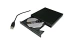 Matt Black USB 2.0 External CD Burner For Toshiba Mini NB305-N410WH NB205-N325WH NB205-N313/P, Gateway LT2108u LT2118u LT2106u LT2120u LT2110u, Lenovo S10-2 2957-LFU, Sony VAIO VPC-W211AX/P VPC-W211AX/L VPC-W121AX/T VPC-W211AX/W VPC-W211AX/T, Samsung NB30 NC10-13GB NC10-14GB N110-12PBK, MSI U160-007US U160-006US