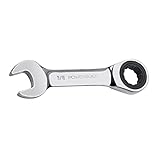 Powerbuilt 641752 SAE 3/8 Stubby Ratcheting Wrench [並行輸入品]