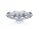 Celebrations by Mikasa Belmont Footed Crystal Cake Plate 13.4-in.