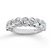 18k White Gold 9 Stone 1 3/4Ct Diamond Anniversary Band