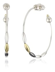 GURHAN "Spring" Silver with High Karat Gold Accents Earrings