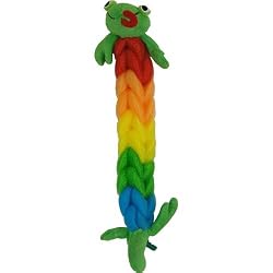 Chameleon (or Frog) Child Bath Time Fun: Scrubby Strap with Animal Head and Tail