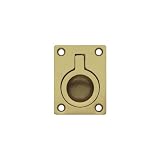Bosetti Marella 1001277.11 Brass Recessed Pull, 2.95-Inch by 1.97-Inch, Polished Brass