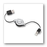 BELKIN Retractable Hi-Speed USB 2.0 Cable, A/B, 2.6 ft. F3U133v03-RTC