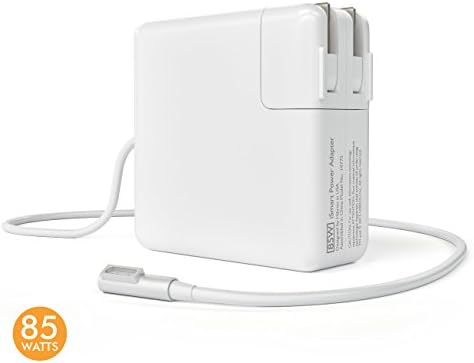 MacBook Pro Charger (15-inch and 17-inch): Hibrou® iSmart+ 85W Power Adapter [Charge + Protect] Replacement Series with Apple AC Magsafe Connection (L-Style) for A1343/ A1151 / A11172 and More