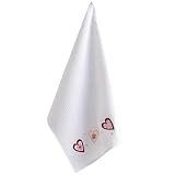SweetTalkEmbroideredWaffleweaveWhiteDishtowel