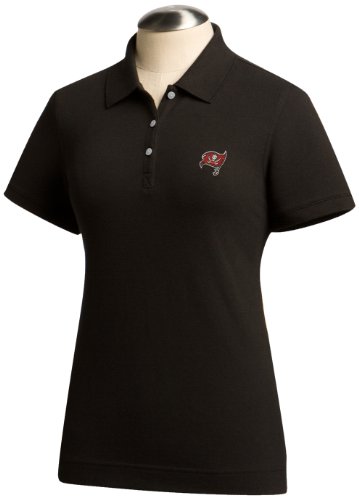 NFL Tampa Bay Buccaneers Women's Ace Polo, Black, XXX-Large