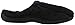 Isotoner Men's Signature  Microterry Hoodback Slipper, Black, Large